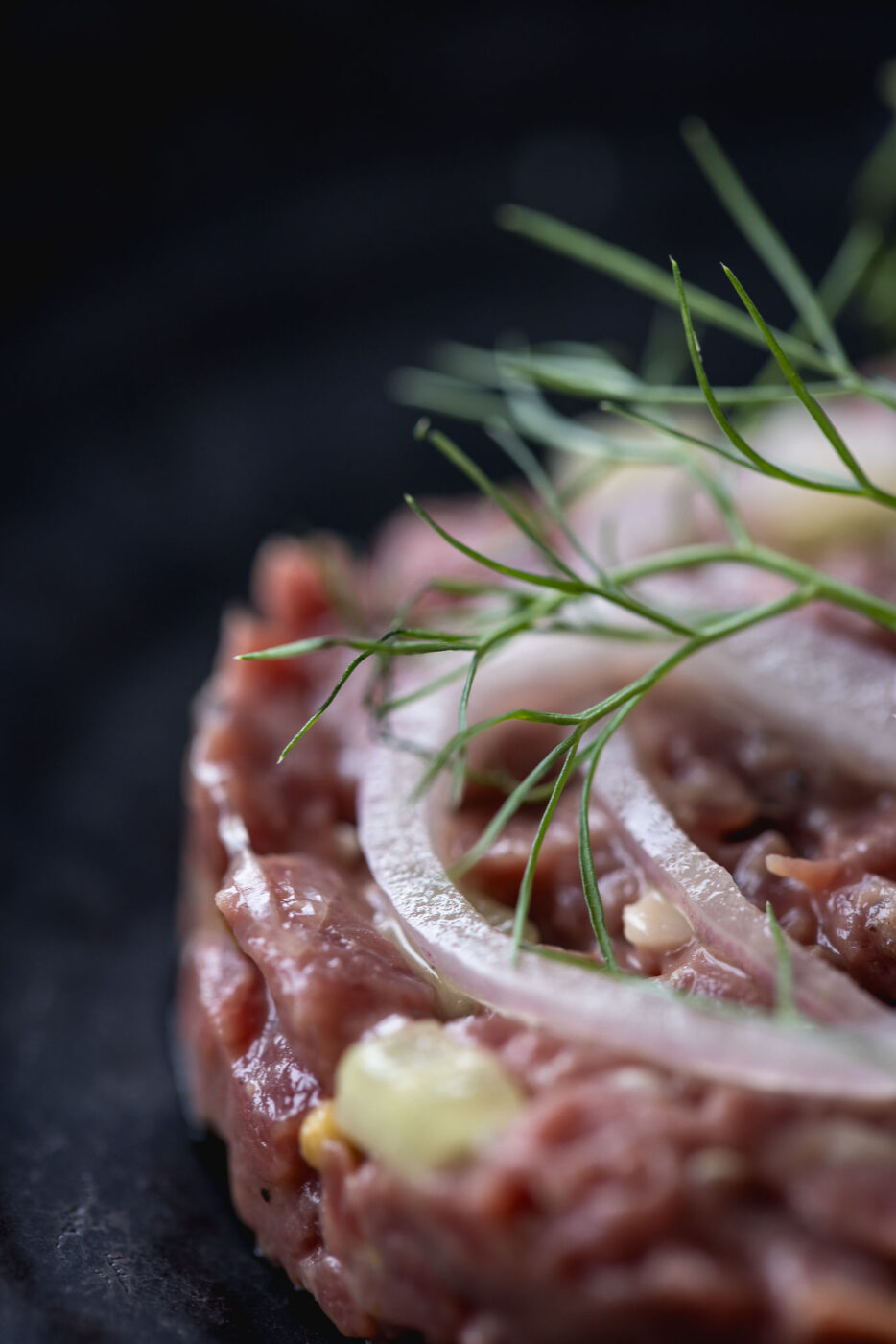 Steak tartare close up